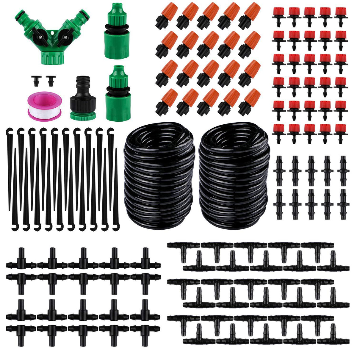 Dual 15M/49FT Drip Irrigation Kit