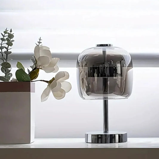 Frosted Glass Globe Table Lamp