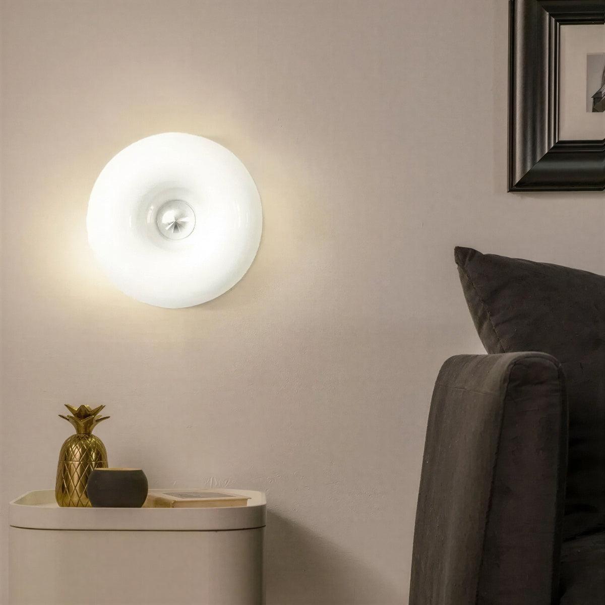 Bauhaus Wall And Table Lamp With Donut Design