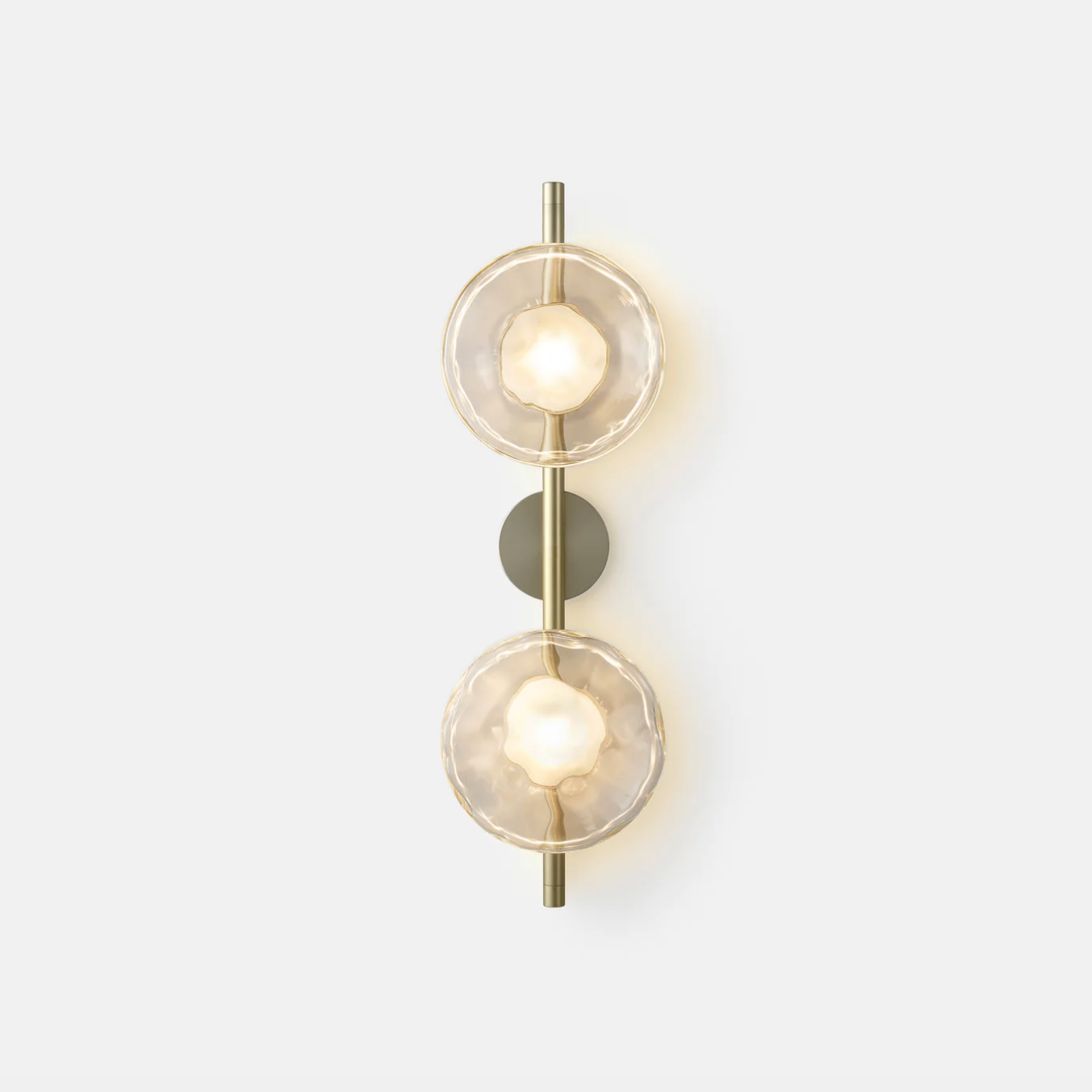 Modern glass wall light for entryway