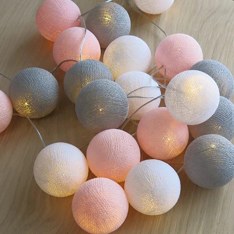 Cotton Ball Garland
