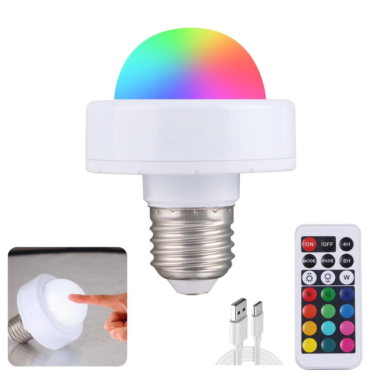 Rechargeable Remote Control Light Bulb
