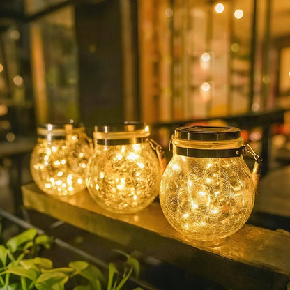 Solar Glass Lantern Light