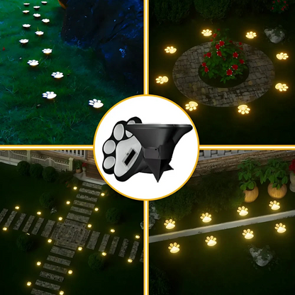 Solar Paw Garden Light