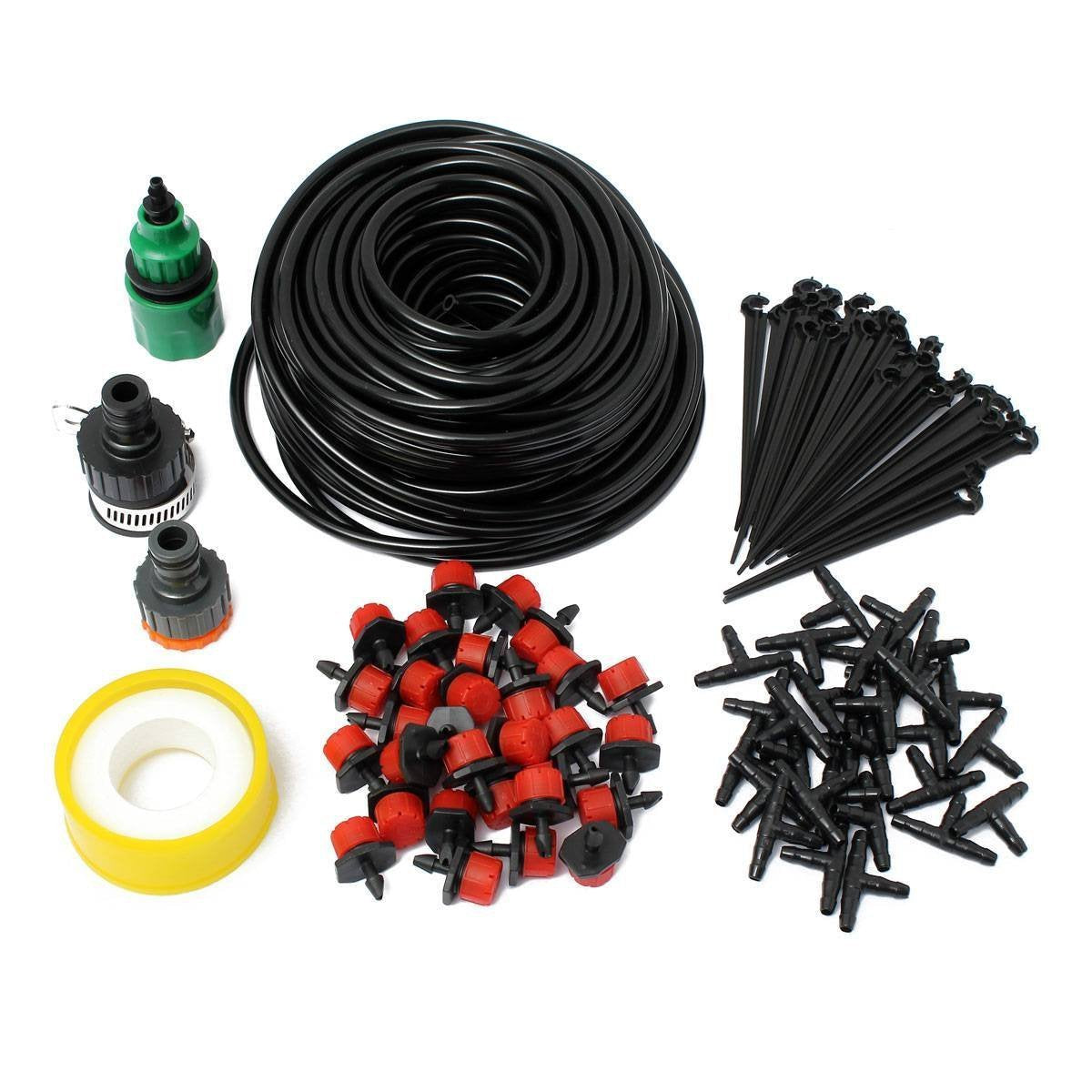 25M / 82FT 30-Head Automatic Drip Irrigation Kit with Digital Water Timer