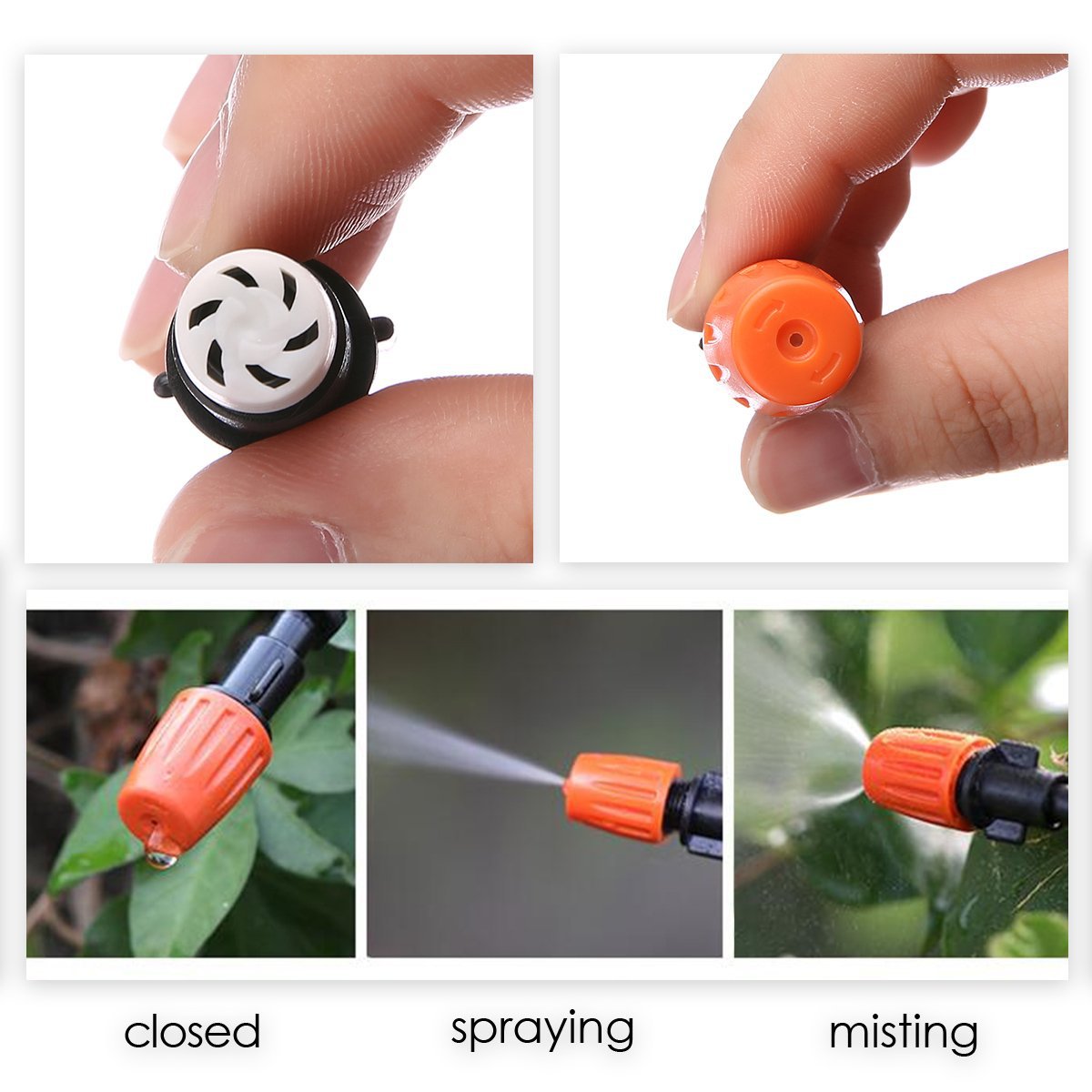 Adjustable Misting Nozzles