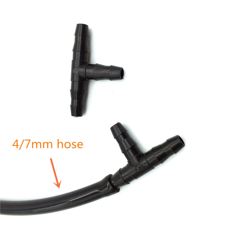 4/7mm Tee Connector for 1/4" Drip Irrigation Tubing