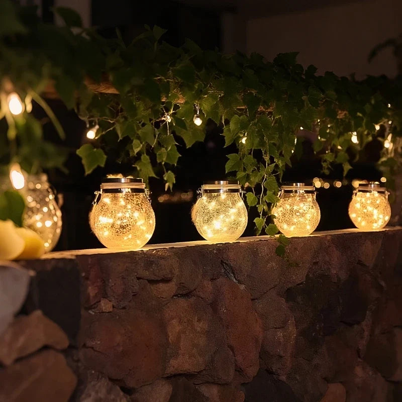 Solar Glass Lantern Light