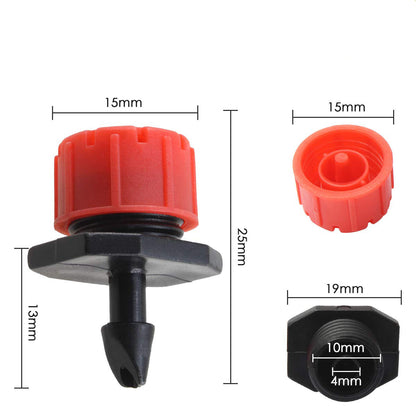 Adjustable Drip Irrigation Emitters – 8-Hole Watering Drippers
