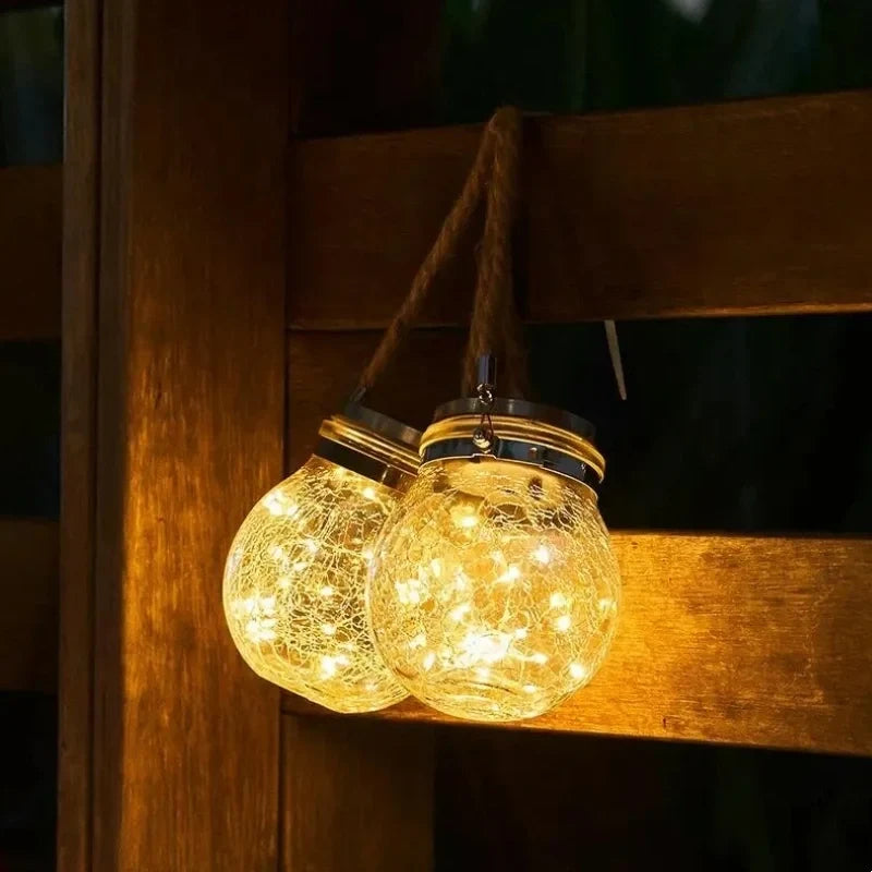Solar Glass Lantern Light