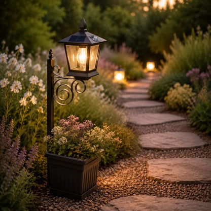 Solar Lantern Planter Light