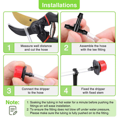 25M / 82FT 30-Head Automatic Drip Irrigation Kit with Digital Water Timer