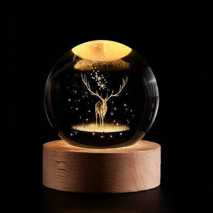 3D Galaxy Crystal Lamp