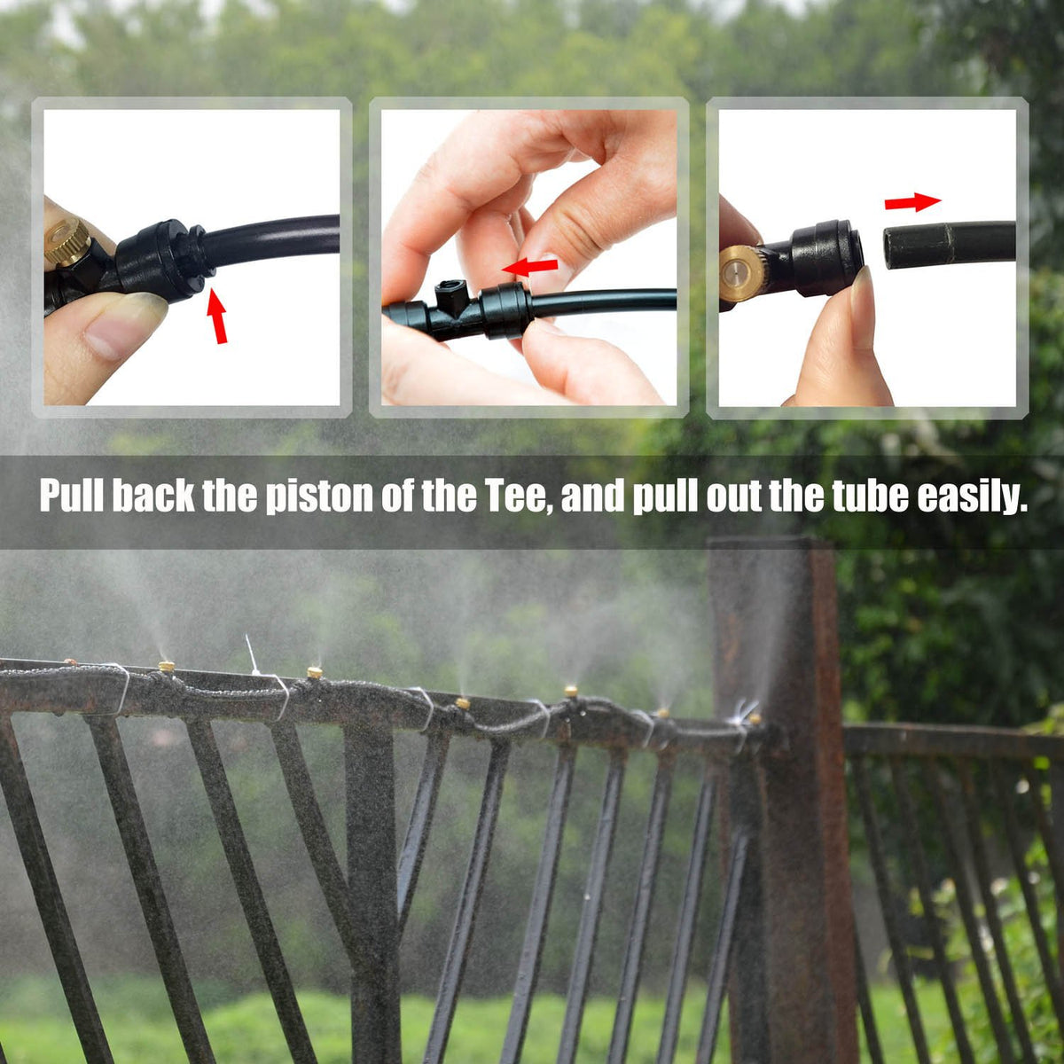 Outdoor Misting Cooling System Kit