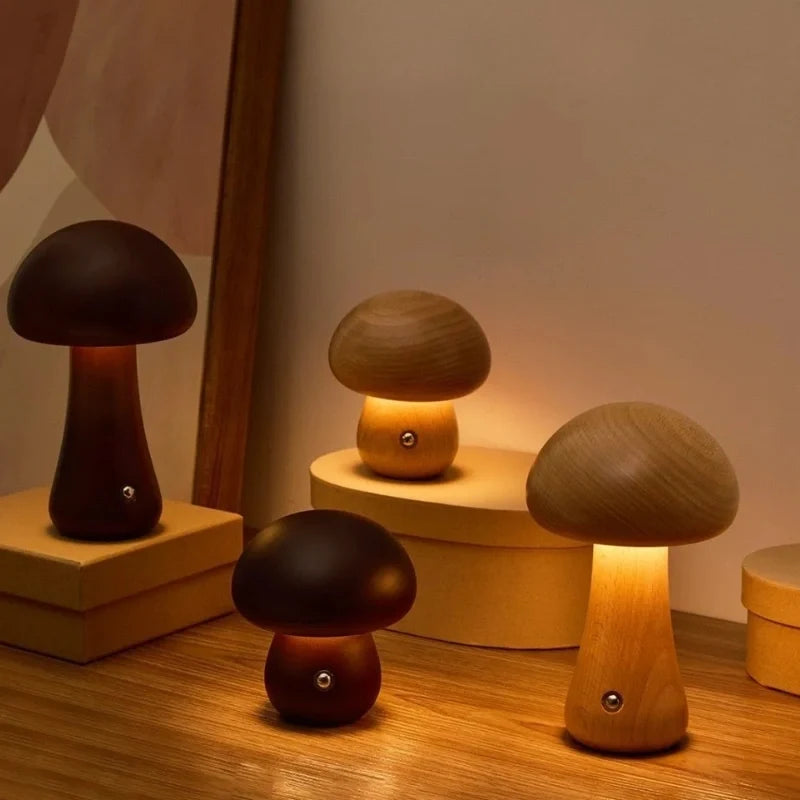 Lumishroom™ Wooden Table Lamp