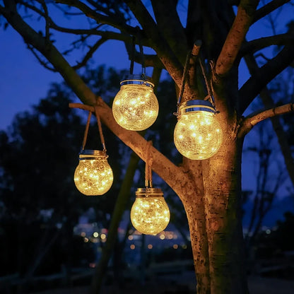 Solar Glass Lantern Light
