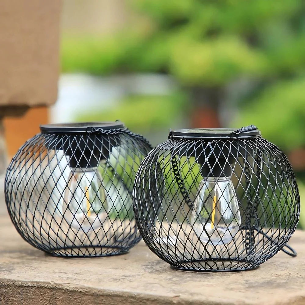 Solar Mesh Lantern Light