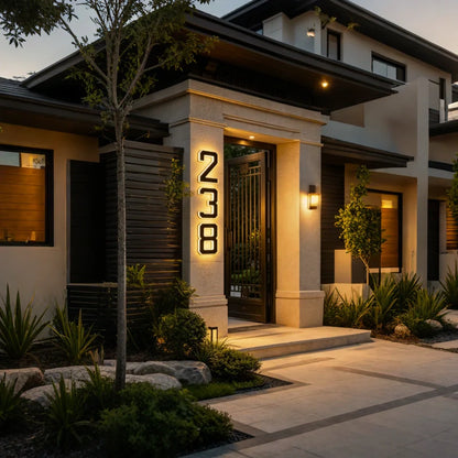 Solar House Number Light