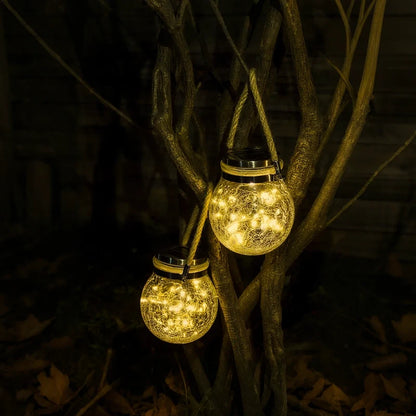 Solar Glass Lantern Light