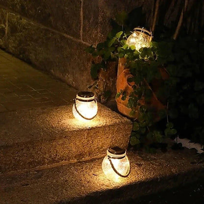 Solar Glass Lantern Light