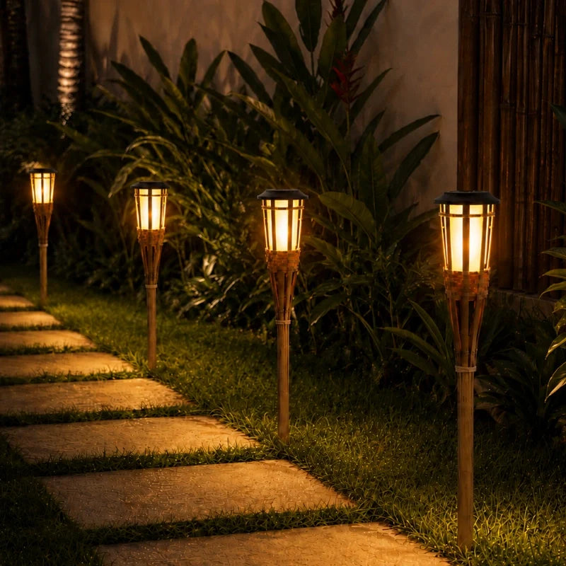 Solar Bamboo Torch Light
