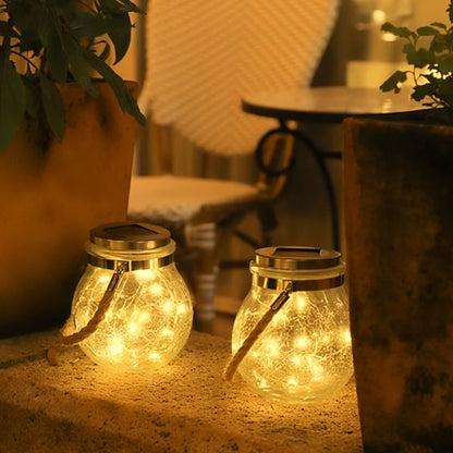 Solar Glass Lantern Light