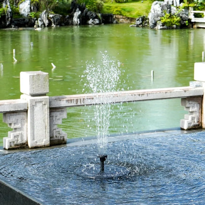 Solar Water Fountain with LED Lights