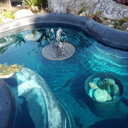 Solar Water Fountain with LED Lights