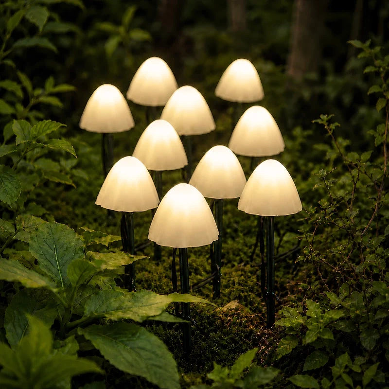 Solar Mushroom Garden Lights