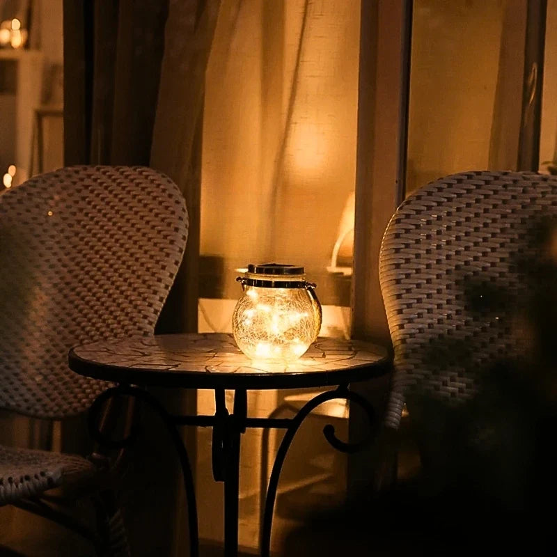 Solar Glass Lantern Light
