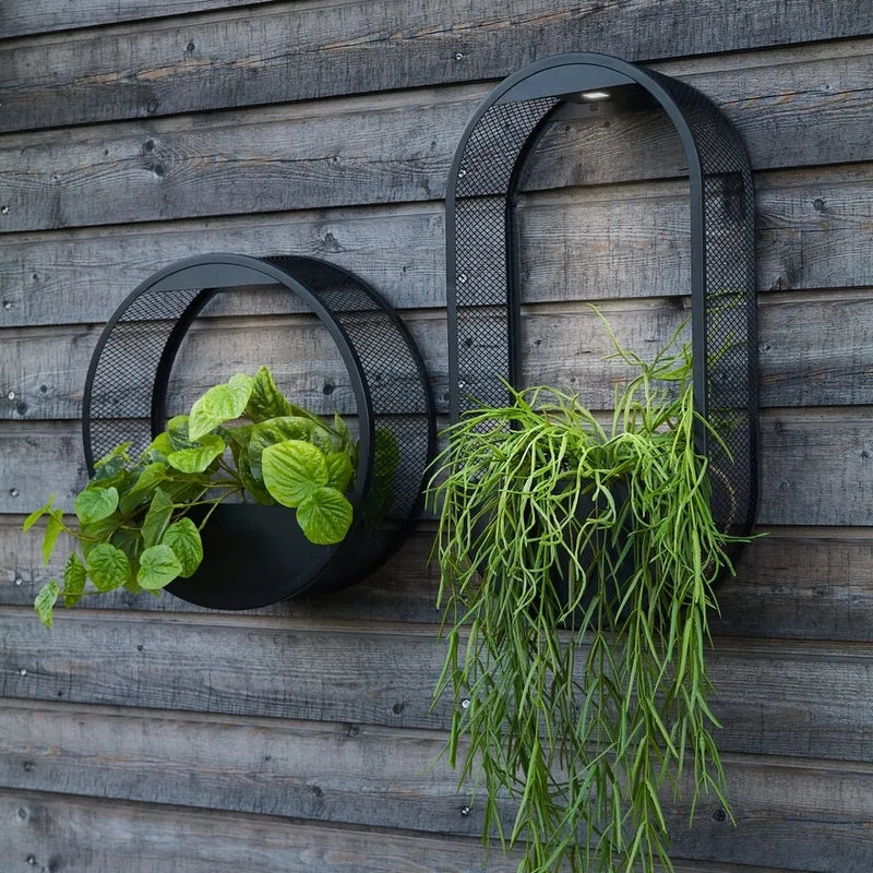 Solar Planter Wall Light