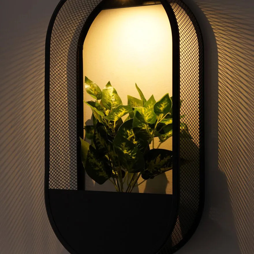 Solar Planter Wall Light