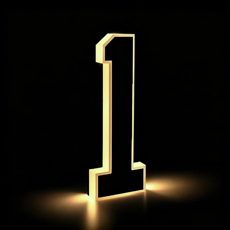 Solar House Number Light