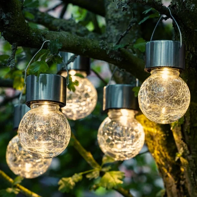 Solar Glass Lantern Light