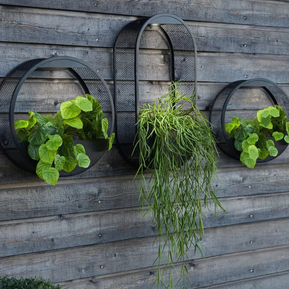 Solar Planter Wall Light