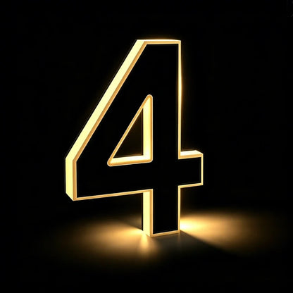 Solar House Number Light