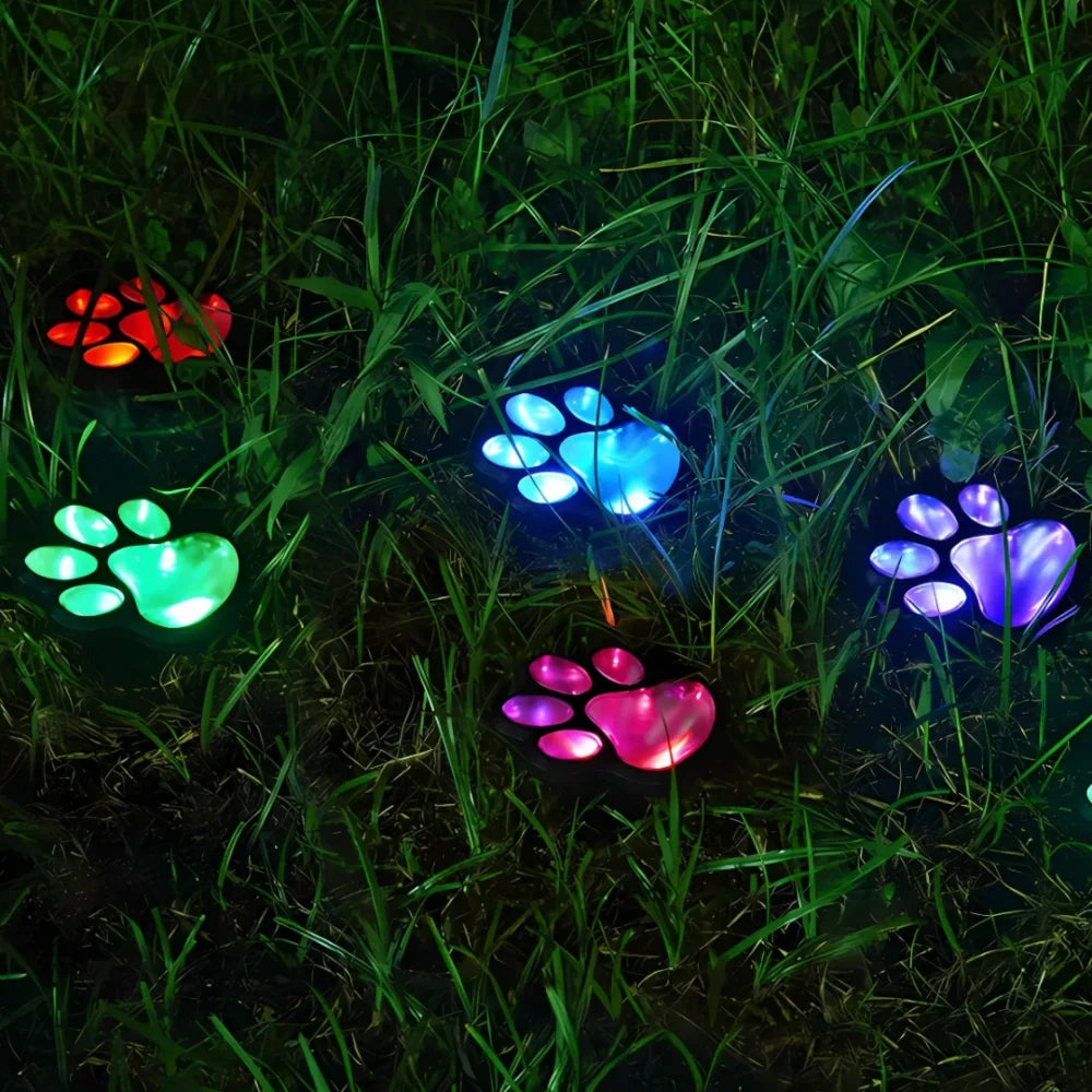 Solar Paw Garden Light