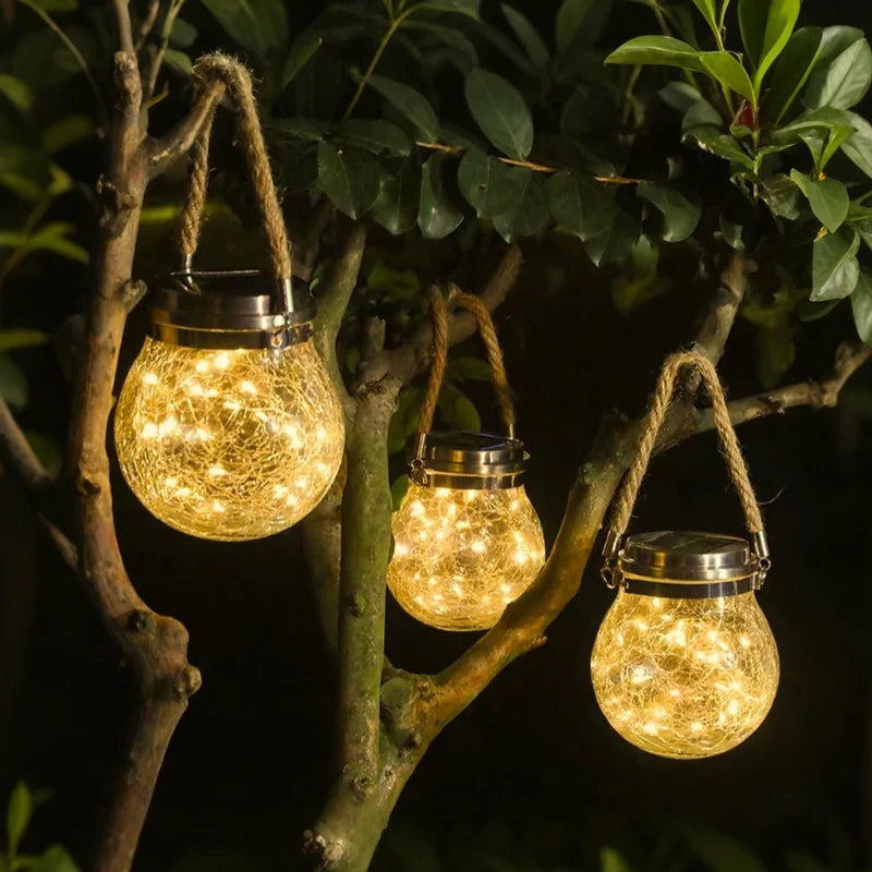 Solar Glass Lantern Light