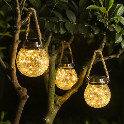 Solar Glass Lantern Light
