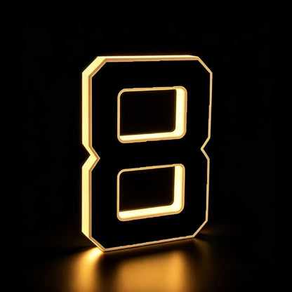 Solar House Number Light
