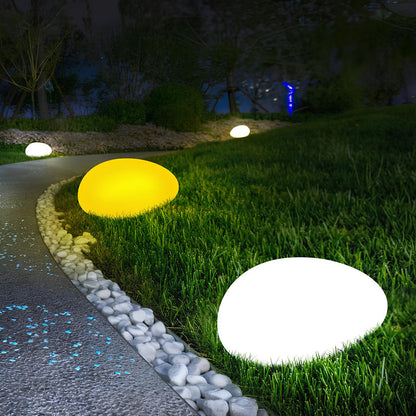Cobblestone Solar Garden Light