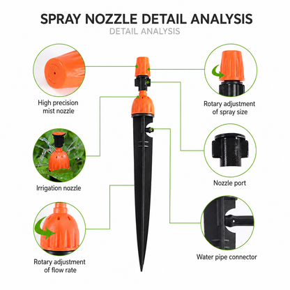 Adjustable Mist Sprinkler Stake
