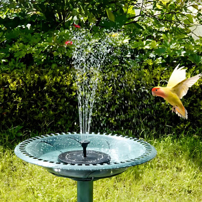 Solar Water Fountain with LED Lights