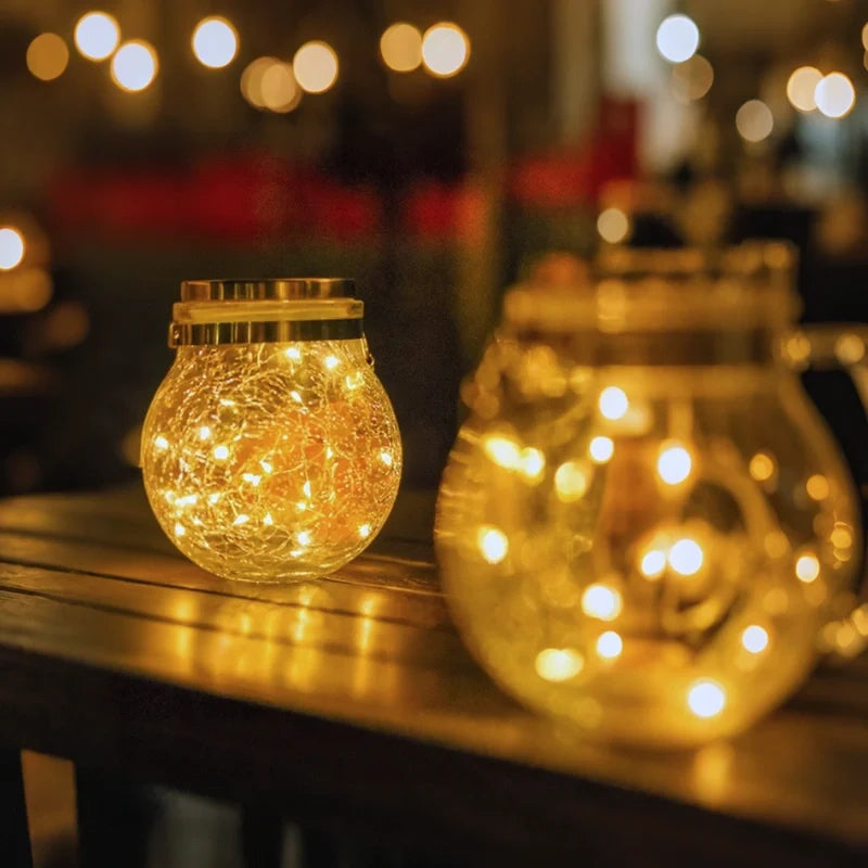 Solar Glass Lantern Light