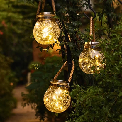 Solar Glass Lantern Light