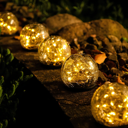 Solar Glass Globe Garden Light
