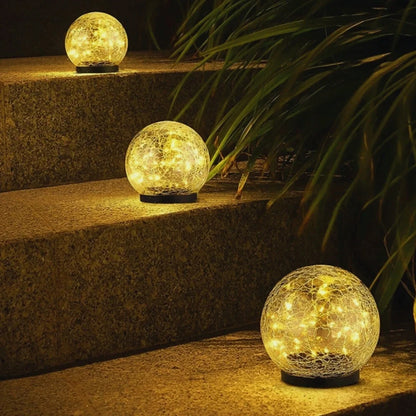Solar Glass Globe Garden Light