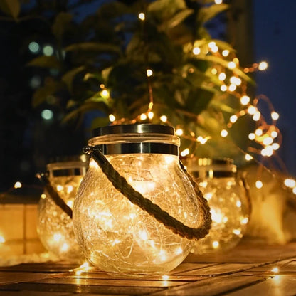 Solar Glass Lantern Light