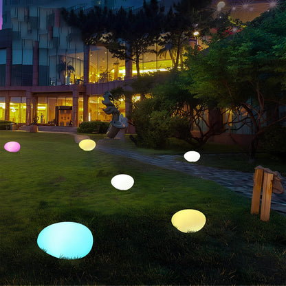 Cobblestone Solar Garden Light