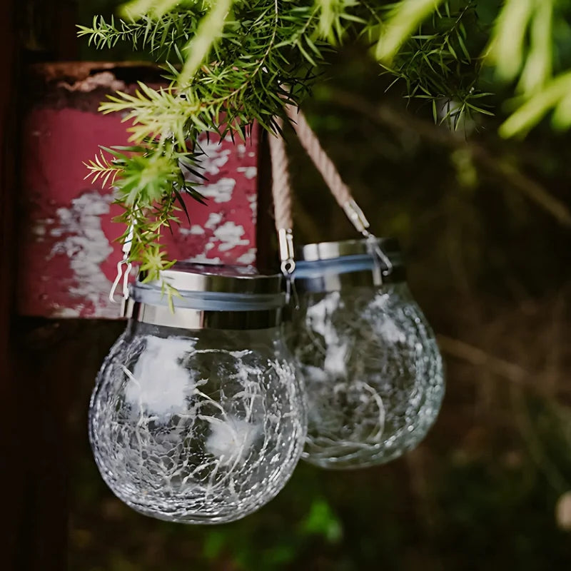 Solar Glass Lantern Light